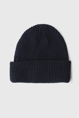 czapka granatowa unisex bawełniana zimowa