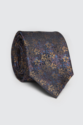 Krawat jedwabny w bogaty wzór 00246A99FLA