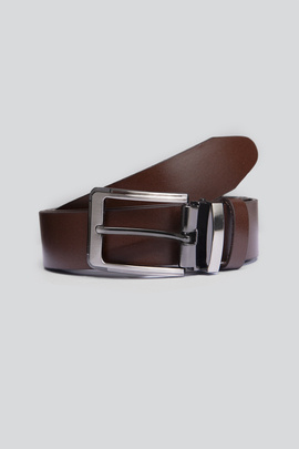 Ciemnobrązowy klasyczny pasek męski 02009D81CKA 