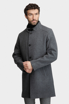Popielaty płaszcz 00285D05GSA