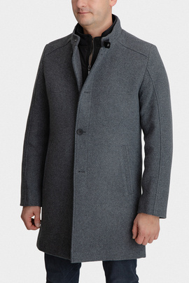 Popielaty płaszcz 00285D05GSA