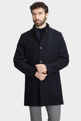 Granatowy płaszcz 00285D75GSA