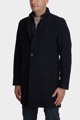 Granatowy płaszcz 00285D75GSA