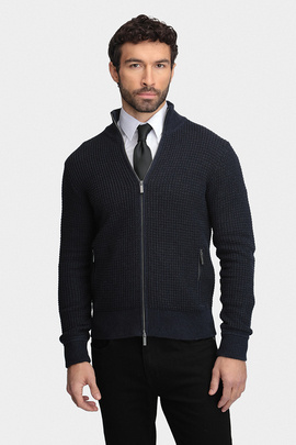 Czarny sweter na suwak 01066A75SRA