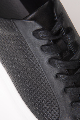 Czarne sneakersy męskie 01033B90SNA