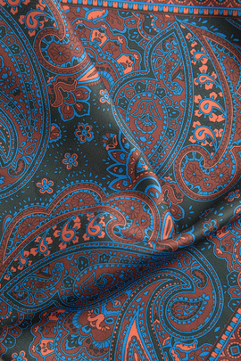 Wielokolorowa poszetka we wzór paisley 00103C99PLA