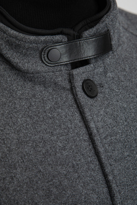 Popielaty płaszcz 00285D05GSA