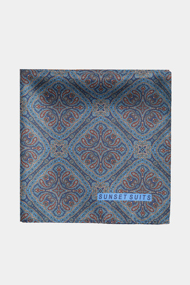 Poszetka we wzór paisley 00102C99PLA