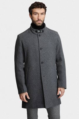 Popielaty płaszcz 00285D05GSA