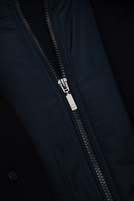 Granatowy płaszcz 00285D75GSA