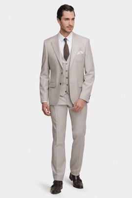 Spodnie męskie w kolorze krem/beż 03141B15LSA