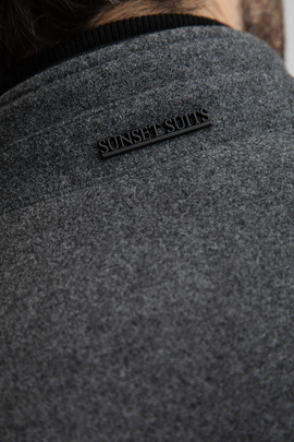 Popielaty płaszcz 00285D05GSA