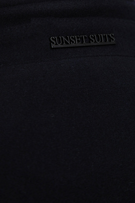 Granatowy płaszcz 00285D75GSA