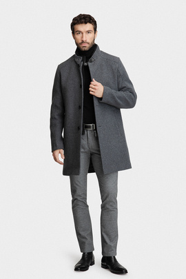 Popielaty płaszcz 00285D05GSA