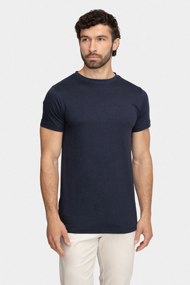 Granatowy T-shirt IVO 01002A75GSA