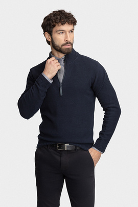 Granatowy sweter CLETO 01056B75TRB