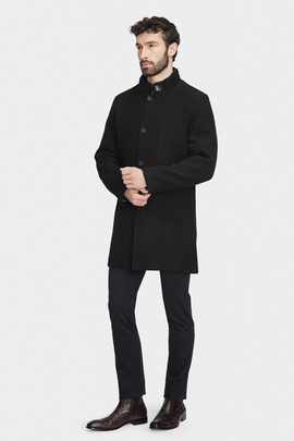 Czarny płaszcz 00285D90GSA