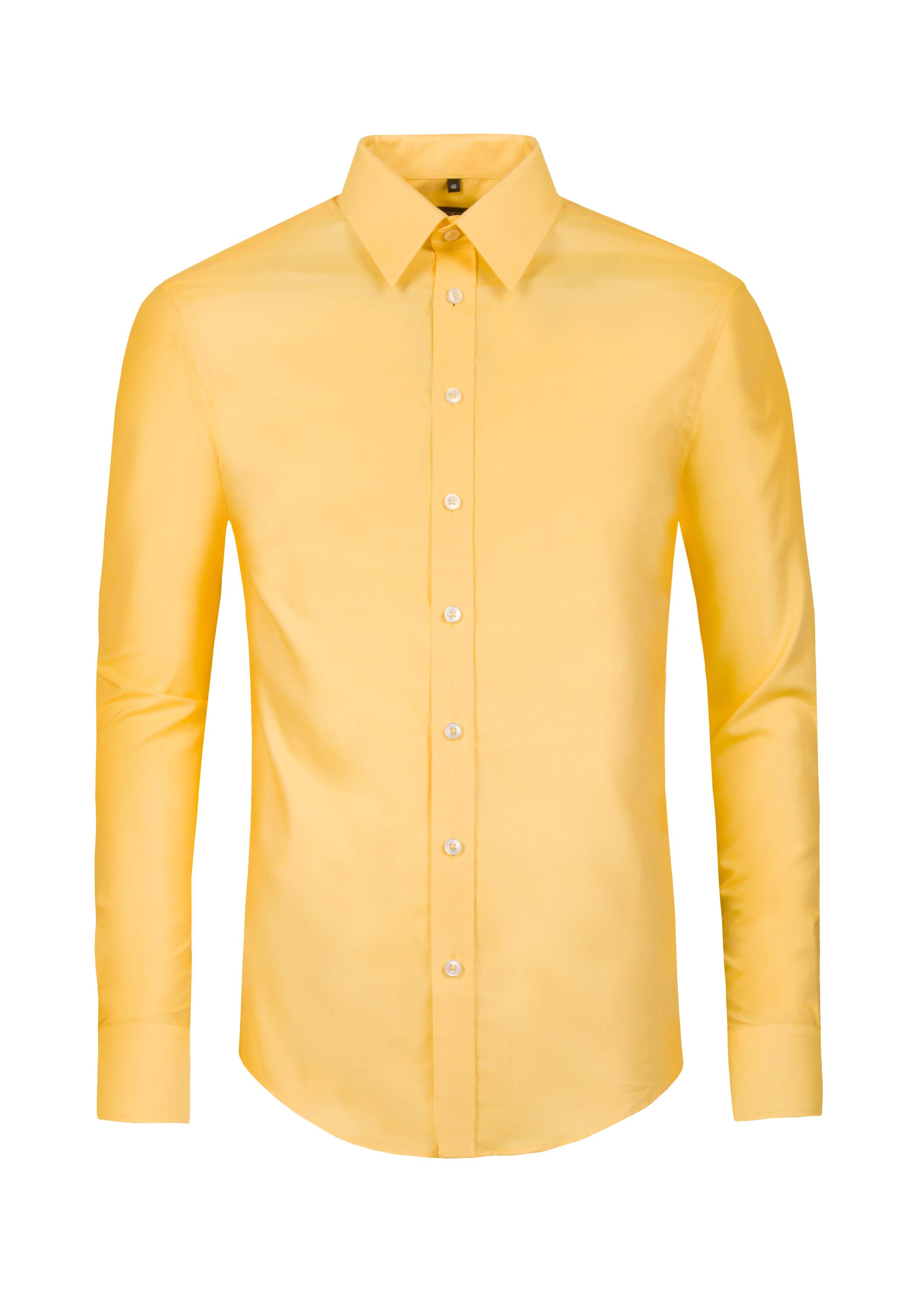 Żółta koszula z egipskiej bawełny