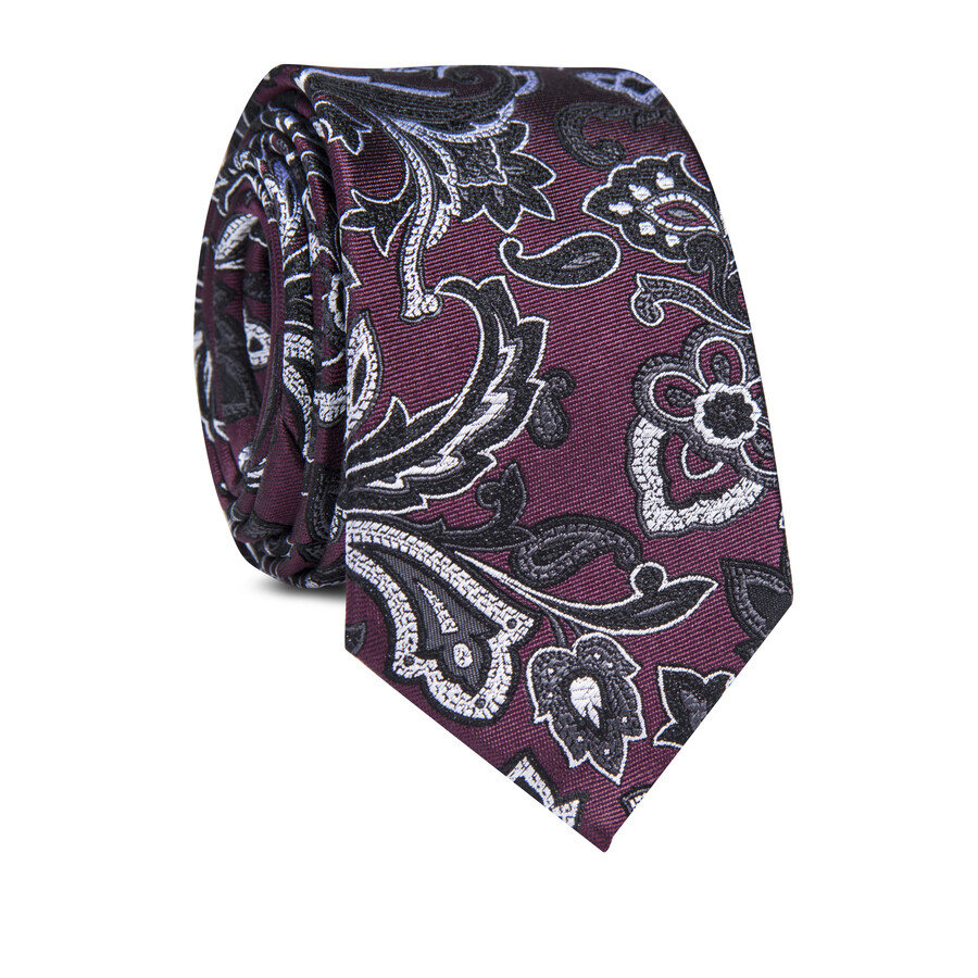 bordowy krawat wpaisley