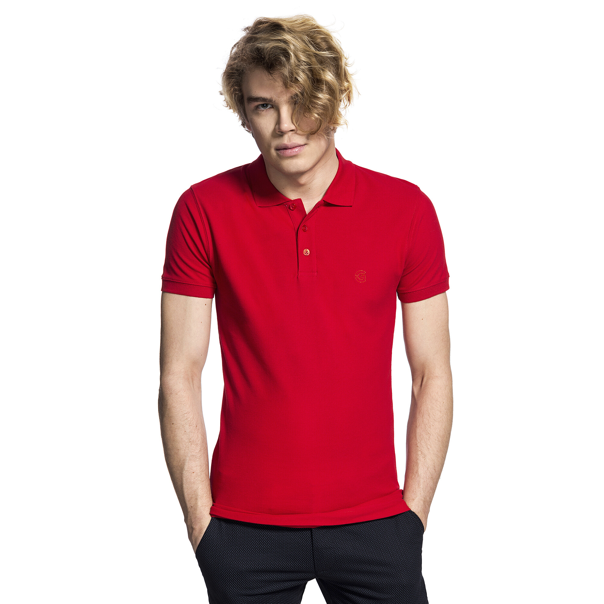 DeFry 01 Koszulka polo czerwony W stylu casual Moda Koszulki Koszulki polo 