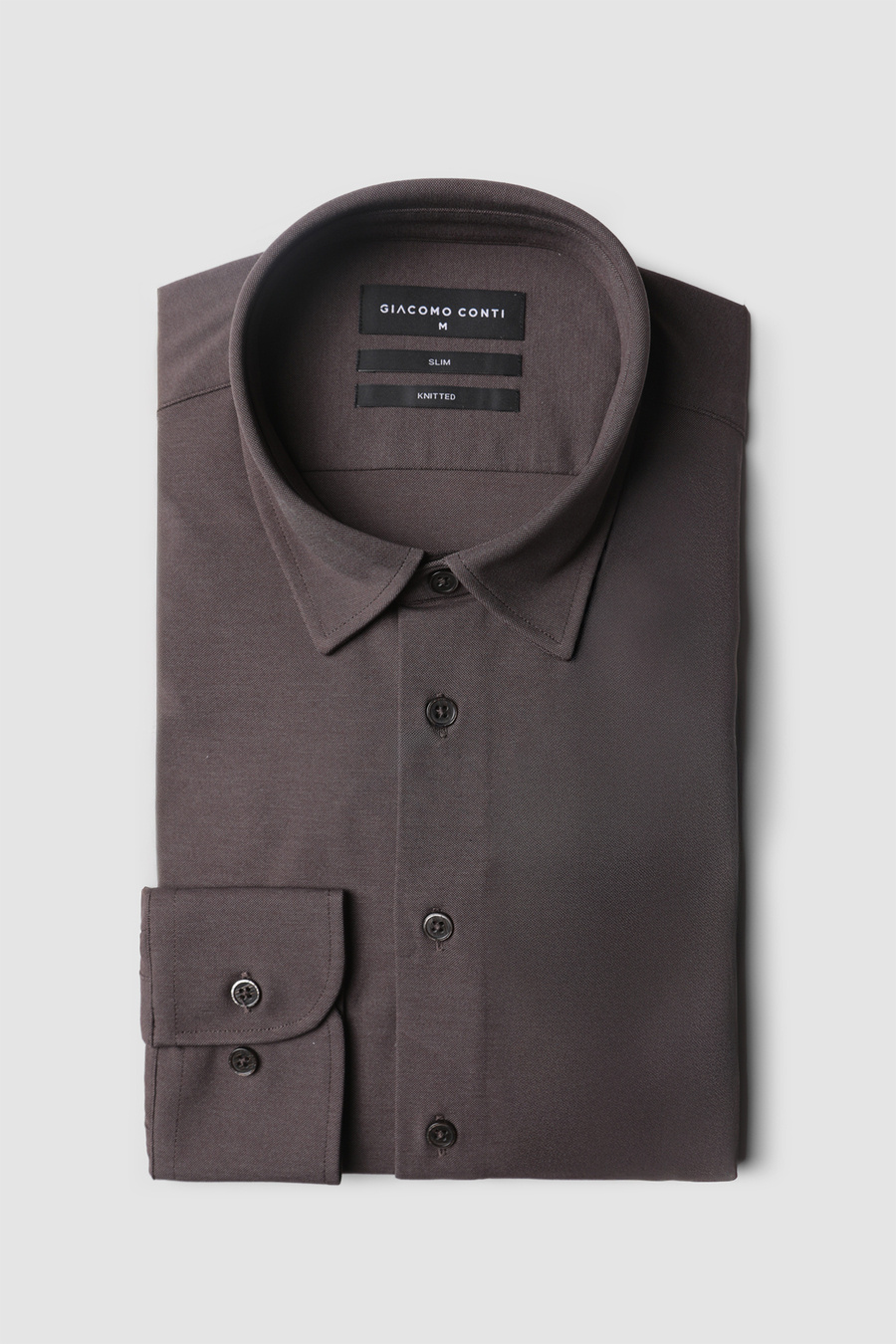 Brązowa koszula z bawełną 01845B80LSA