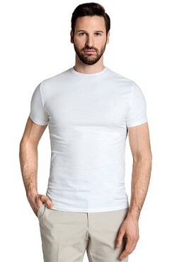 Biały t-shirt męski