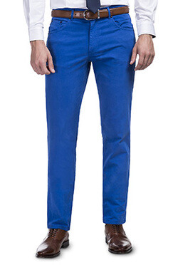 niebieskie spodnie męskie OTTAVIO od Giacomo Conti