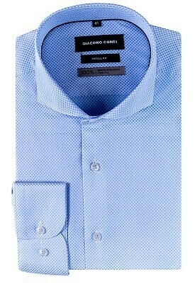błękinta koszula z bawełny we wzory