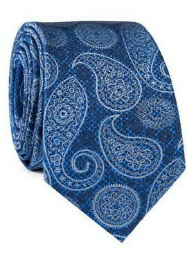 krawat męski niebieski