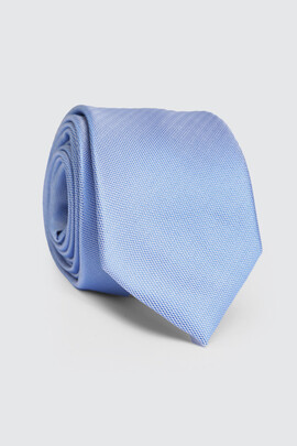 Niebieski krawat w strukturę 00043A70SLA