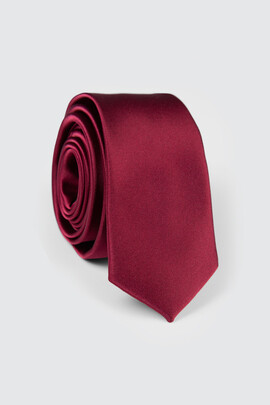 bordowy krawat