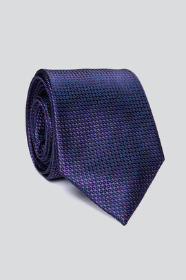 fioletowy krawat ze strukturą