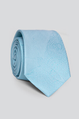 jedwabny krawat błękitny