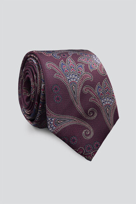 krawat bordowy