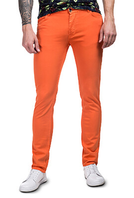 pomarańczowe spodnie męskie