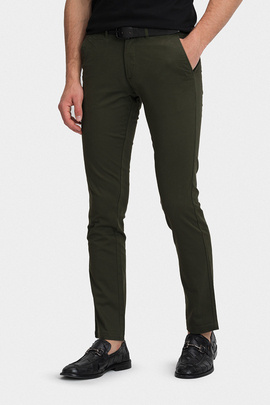zielone spodnie slim