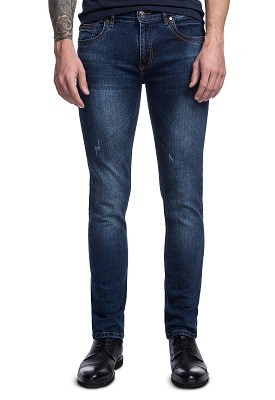 granatowe jeansy męskie