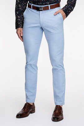 niebieskie spodnie męskie bawełniane