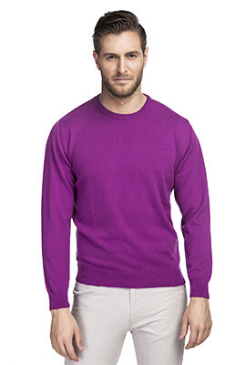 fioletowy sweter męski