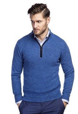 sweter męski niebieski