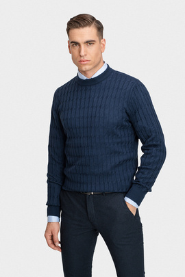 granatowy sweter
