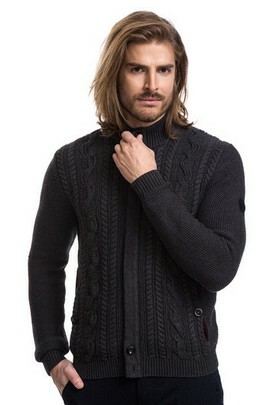 sweter męski warkocz