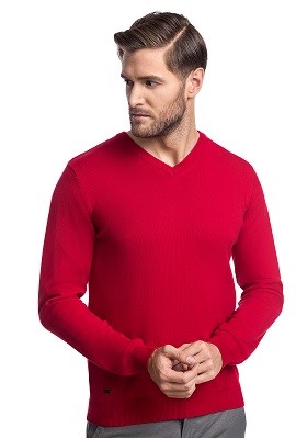 Czerwony sweter FABRIZIO