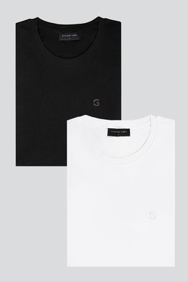 zestaw biały i czarny tshirt