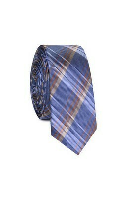 krawat niebieski wąski Giacomo Conti