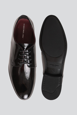 Lakierowane buty męskie czarne 00055B90LNC