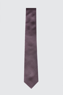 Różowy krawat w mikrowzór 00174D45DLA