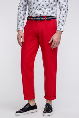 spodnie męskie czerwone