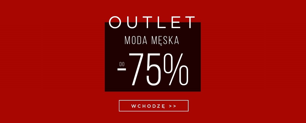 Outlet moda męska do -75%